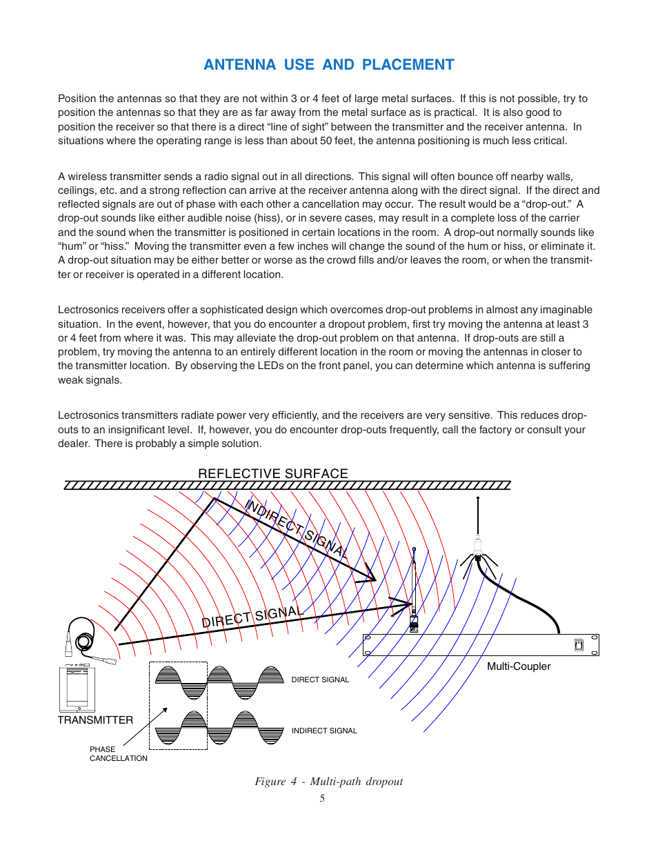 Antenna use and placement | Lectrosonics UMC16a User Manual | Page 5 / 8