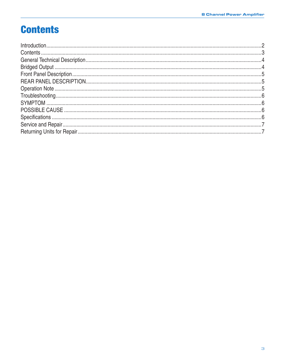 Lectrosonics PA8 User Manual | Page 3 / 8