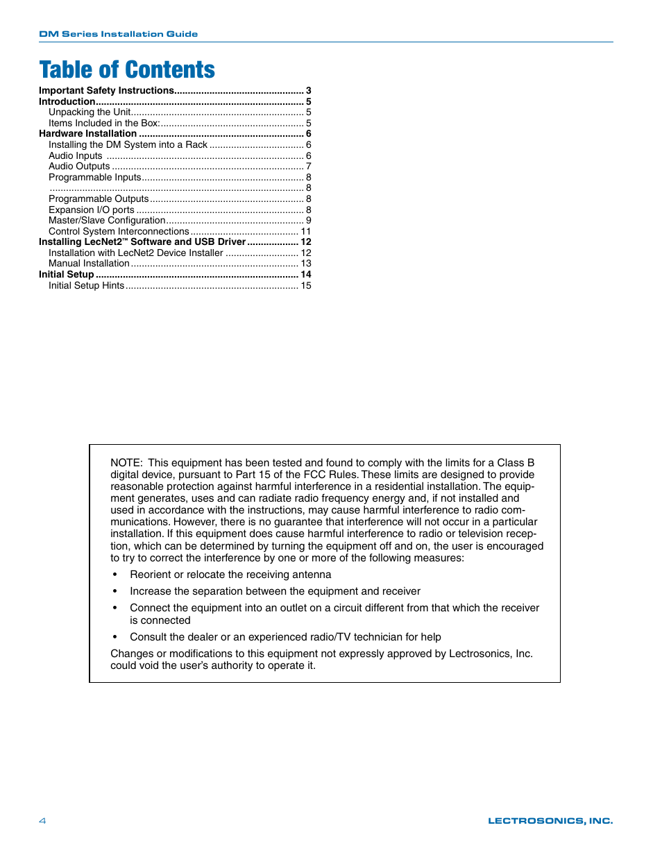 Lectrosonics DM812 User Manual | Page 4 / 16