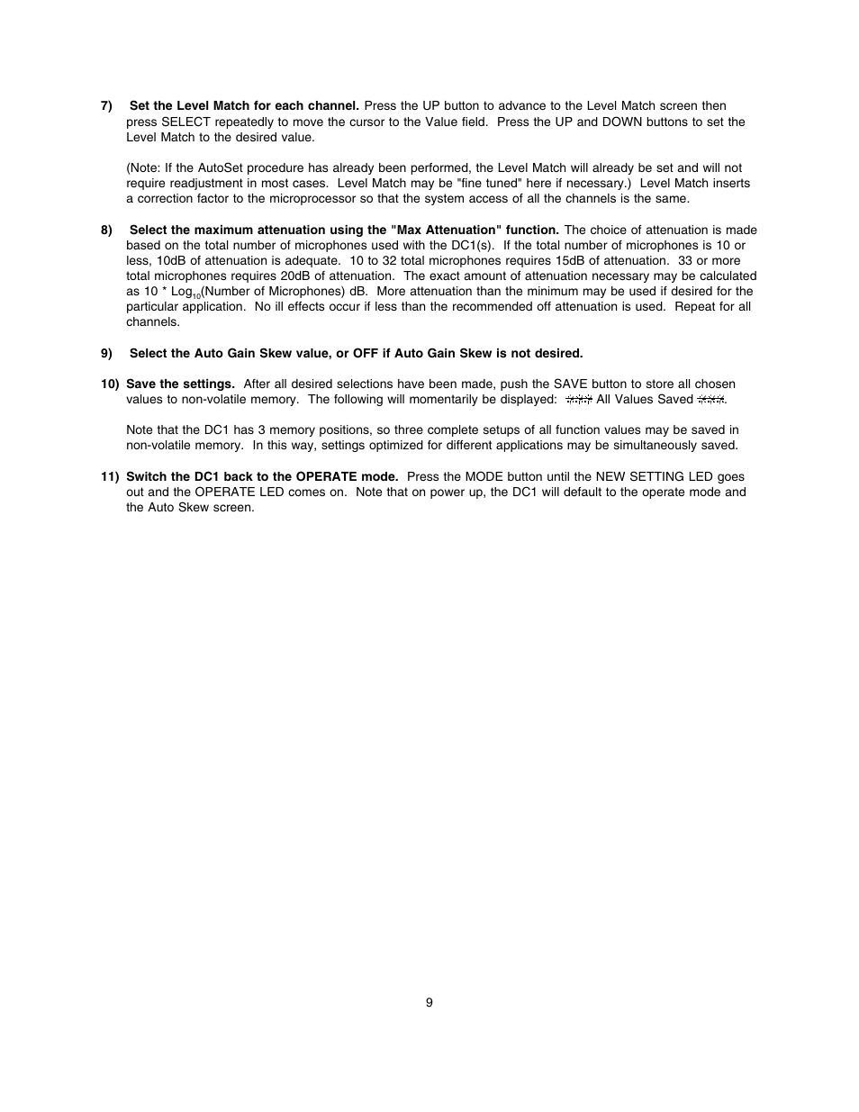 Lectrosonics DC1 User Manual | Page 10 / 16
