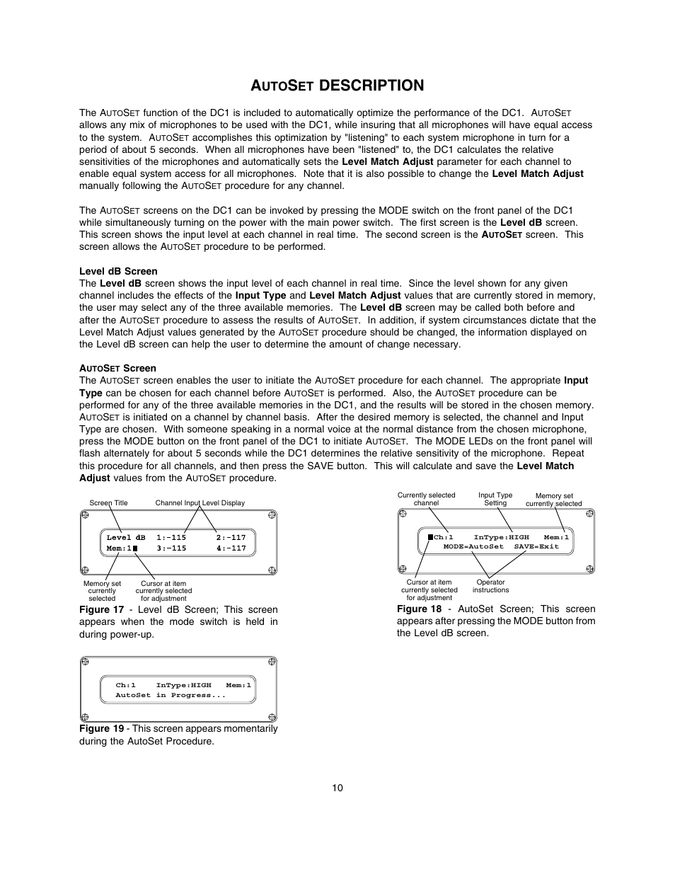 Description | Lectrosonics DC1 User Manual | Page 11 / 16