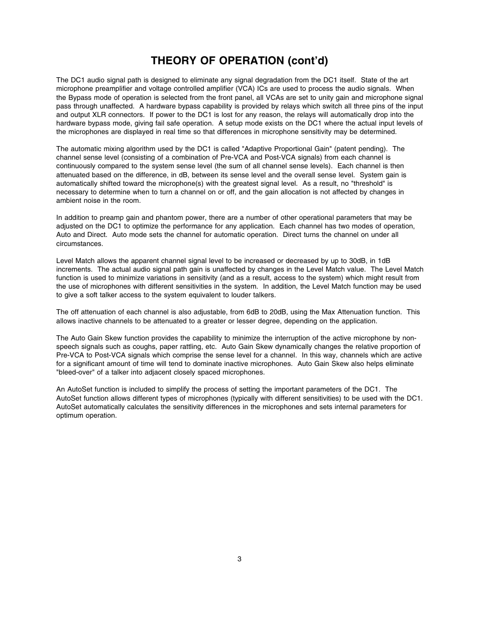 Theory of operation (cont’d) | Lectrosonics DC1 User Manual | Page 4 / 16