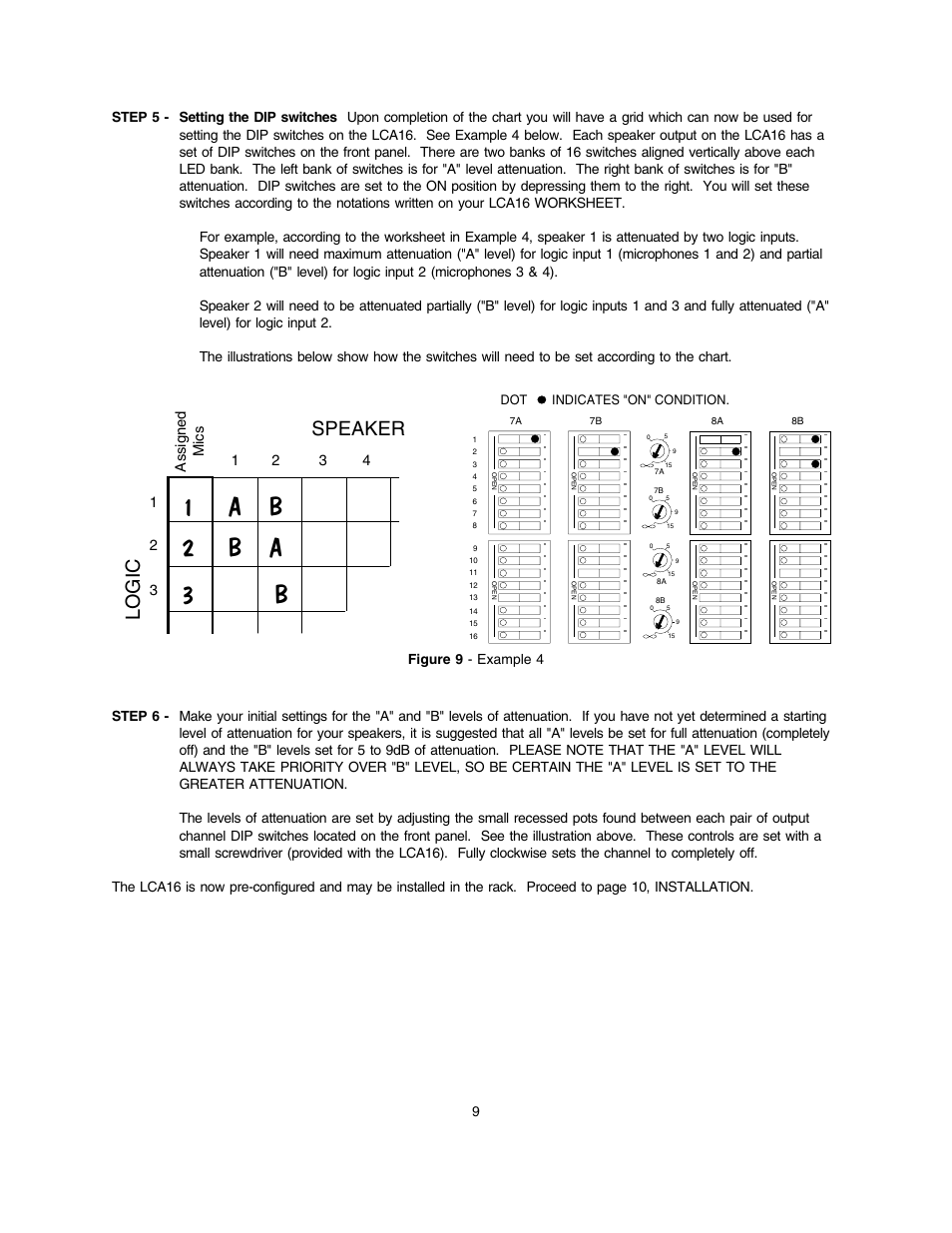 Speaker, Logi c | Lectrosonics LCA16 User Manual | Page 10 / 18