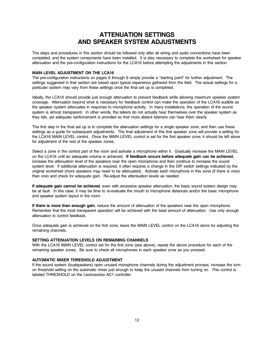 Lectrosonics LCA16 User Manual | Page 13 / 18