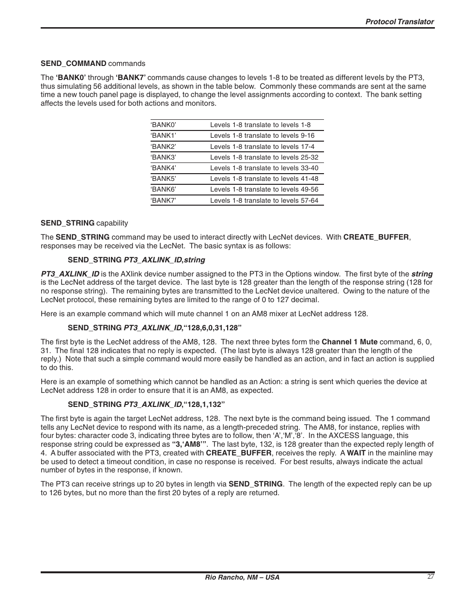 Lectrosonics PT3 User Manual | Page 27 / 30