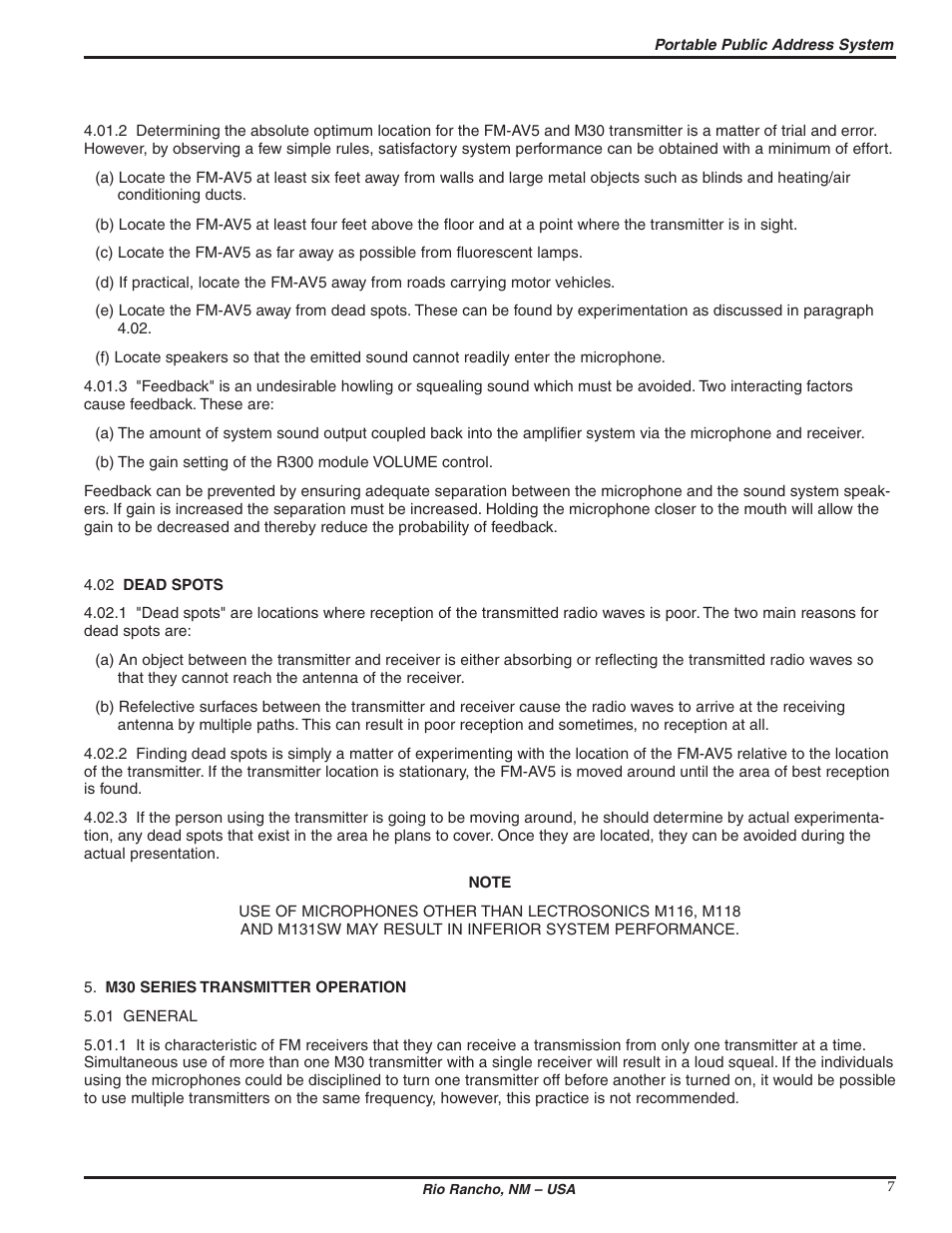 Lectrosonics VP300W User Manual | Page 7 / 12