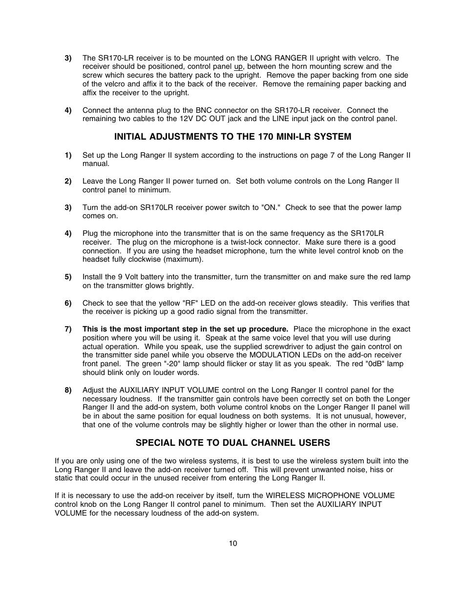 Lectrosonics Long Ranger II User Manual | Page 11 / 18