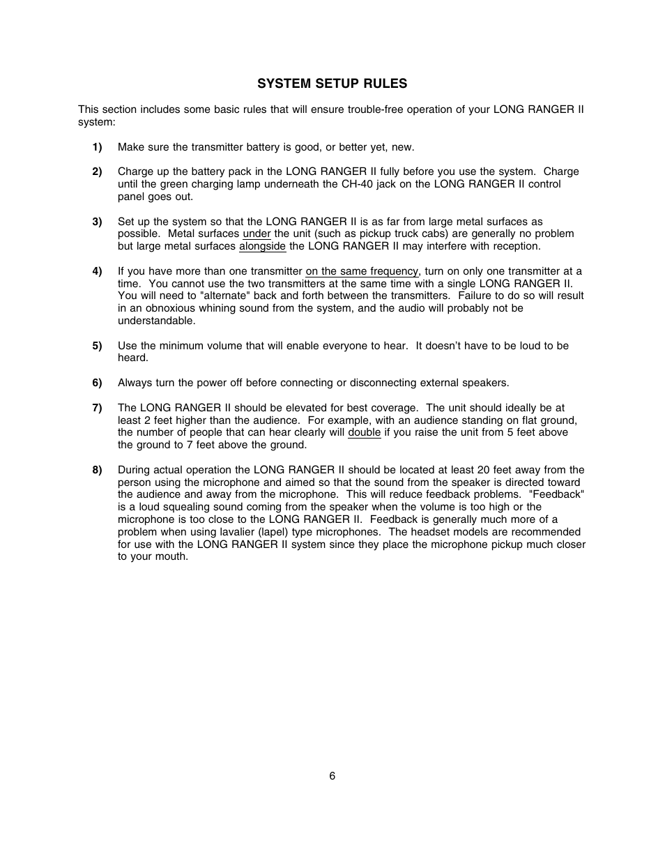 Lectrosonics Long Ranger II User Manual | Page 7 / 18