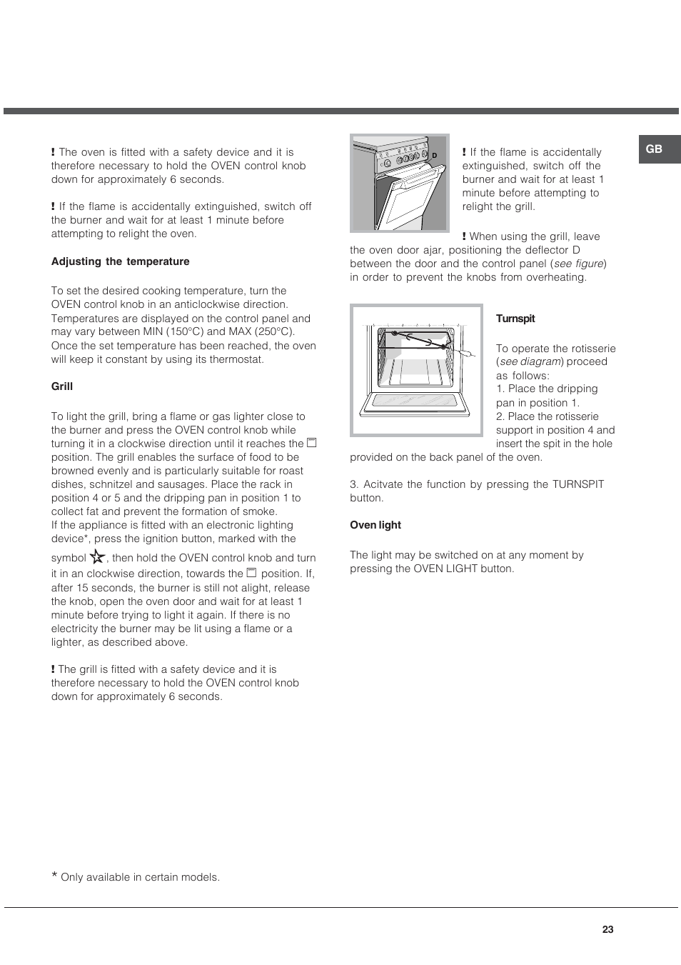 Ariston CG64SG3 User Manual | Page 23 / 68