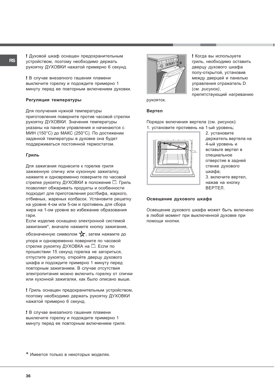 Ariston CG64SG3 User Manual | Page 36 / 68