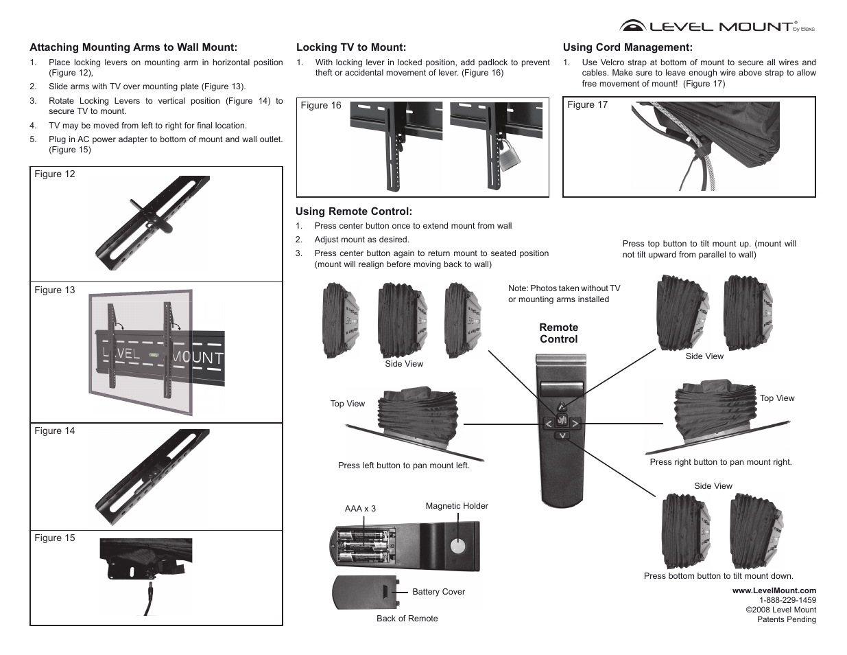 Level Mount DC42SM User Manual | Page 3 / 9