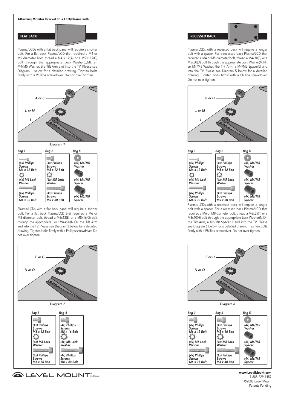 Level Mount LM50HDCC User Manual | Page 2 / 12