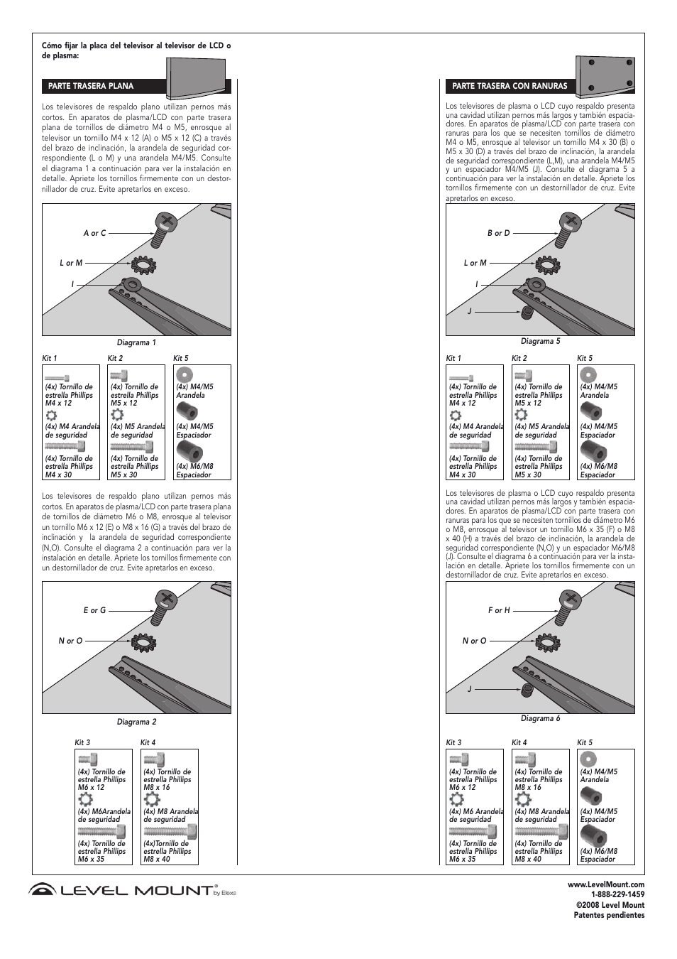 Level Mount LM50HDCC User Manual | Page 6 / 12