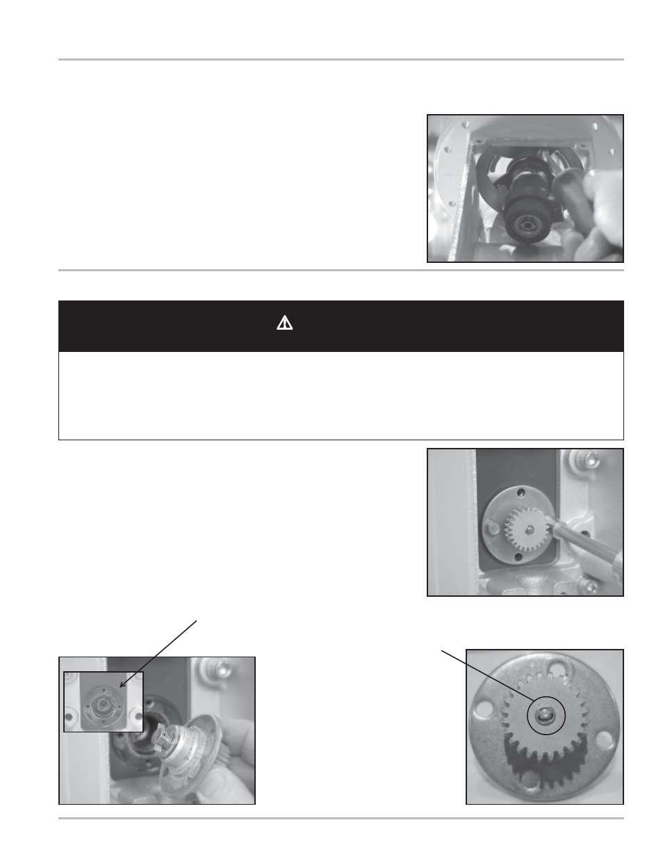 Servicing the drive components, Warning | Liquid Controls MS Meters User Manual | Page 19 / 40