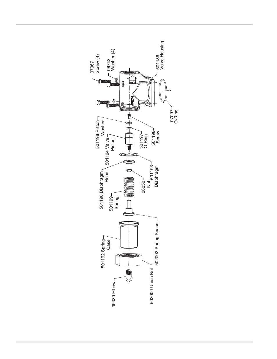 Differential valve exploded view | Liquid Controls MA4 Meter User Manual | Page 30 / 32