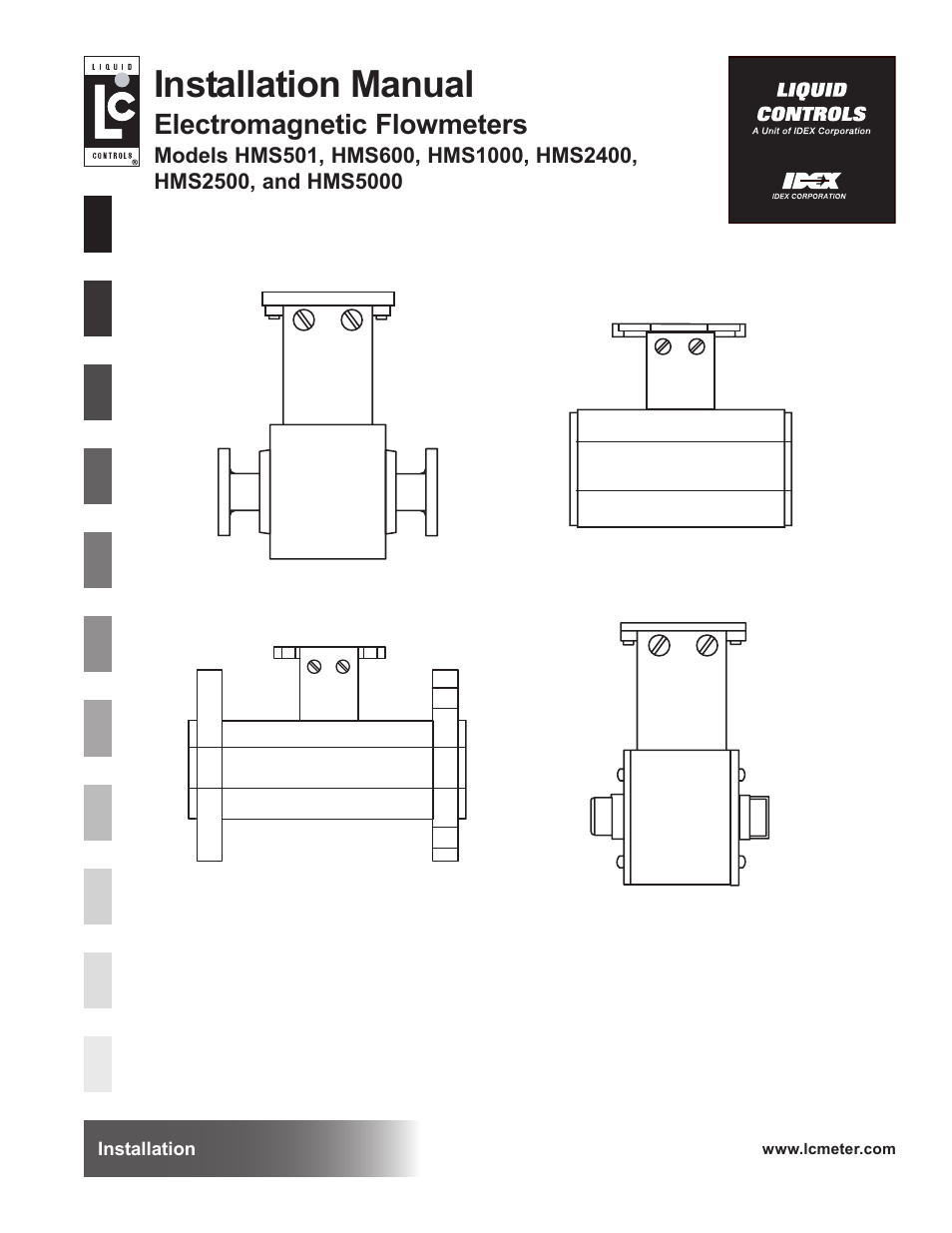 Liquid Controls HMS501, HMS600, HMS1000, HMS2400, HMS2500, and HMS5000 LC Mag IOM User Manual | 8 pages