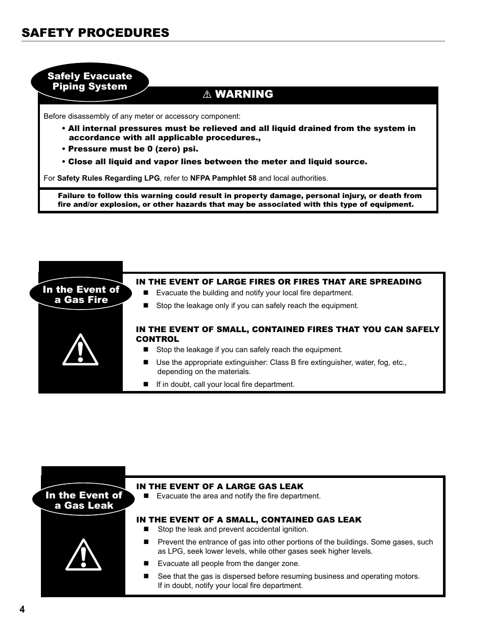 Safety procedures | Liquid Controls CIM100 User Manual | Page 4 / 16