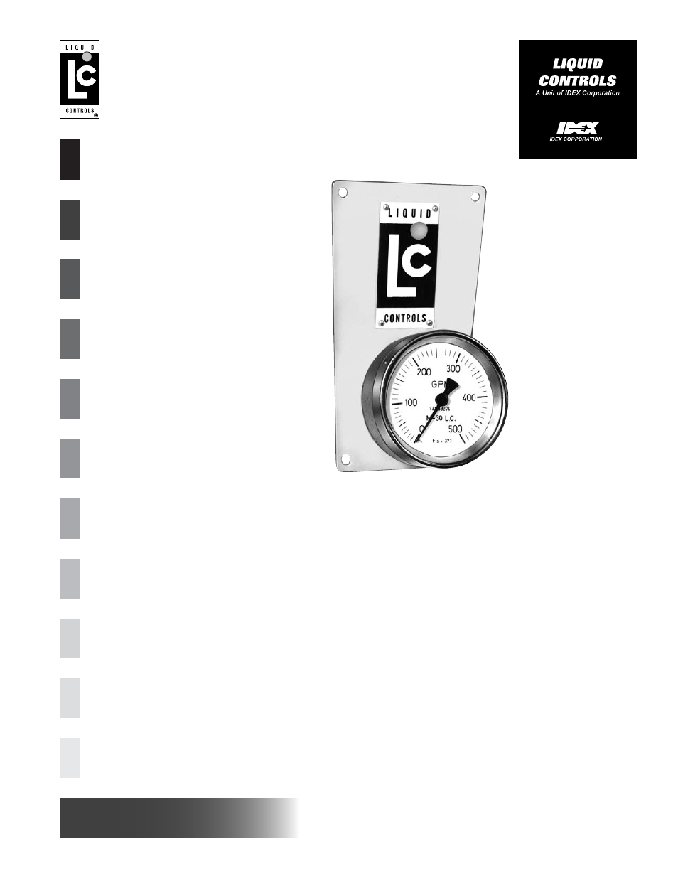 Liquid Controls Rate of Flow User Manual | 4 pages