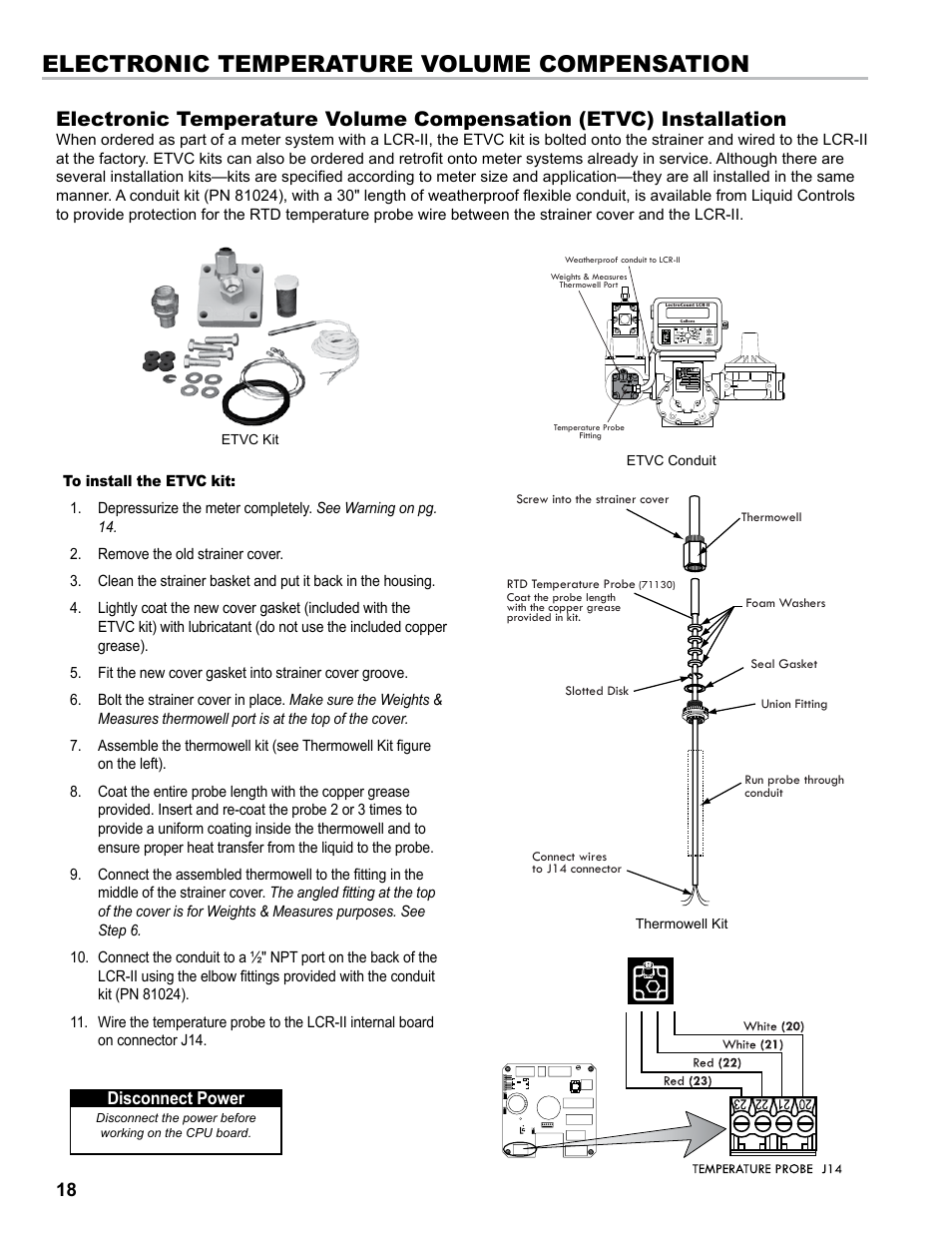 Electronic temperature volume compensation | Liquid Controls LCRII Install E3650-E3651 Series User Manual | Page 18 / 40
