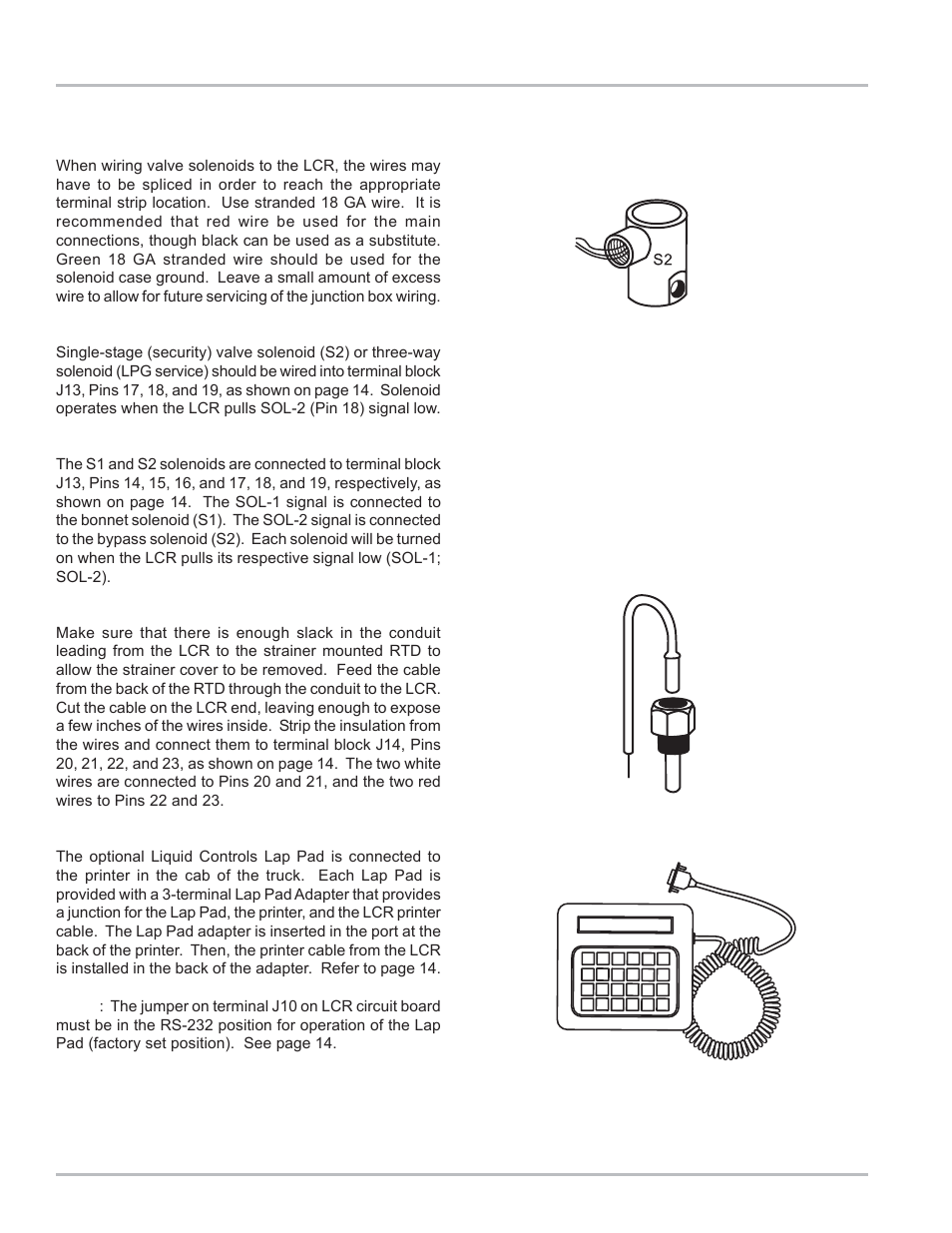 Wiring the lcr | Liquid Controls LCR Install User Manual | Page 12 / 24
