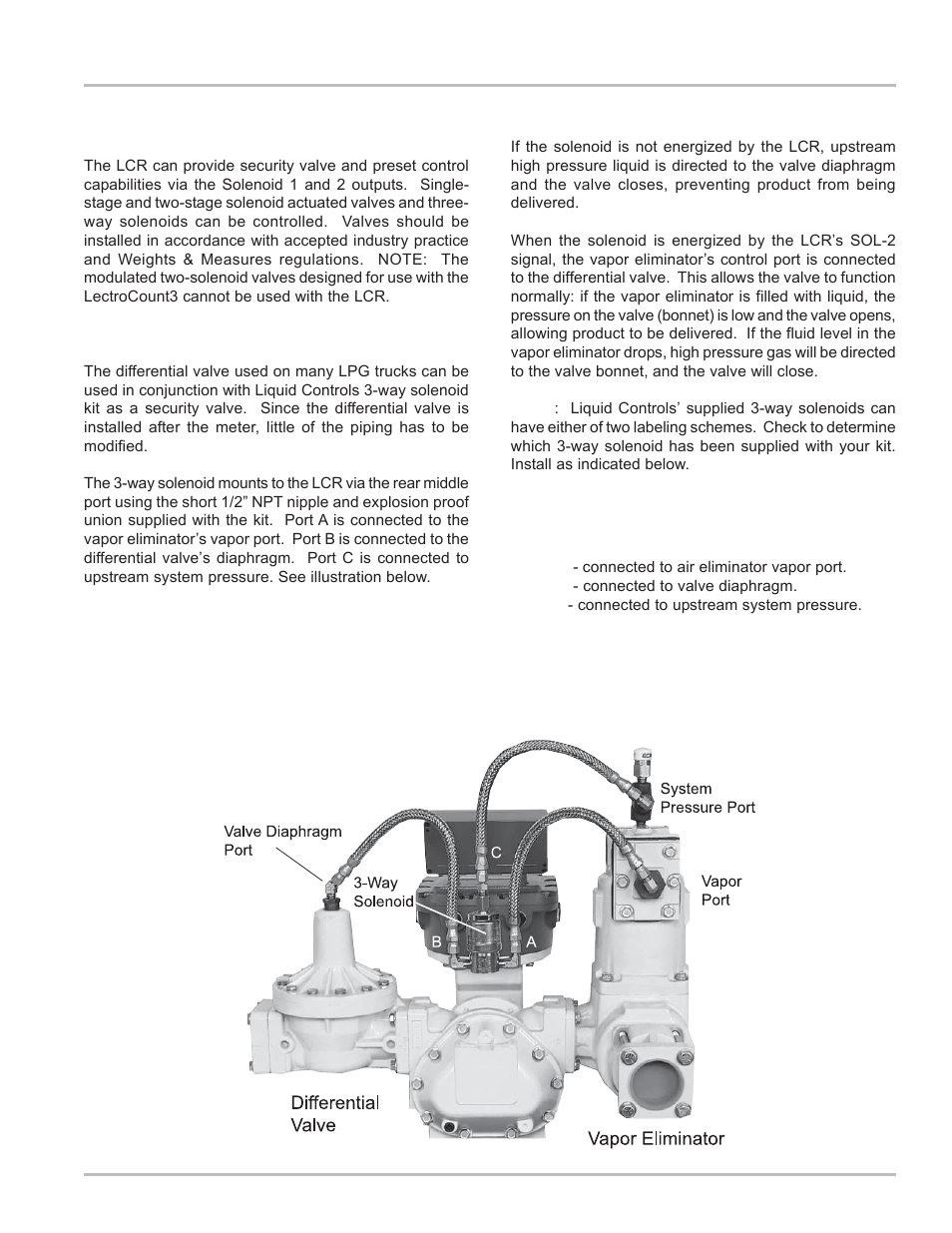Valve installation | Liquid Controls LCR Install User Manual | Page 9 / 24