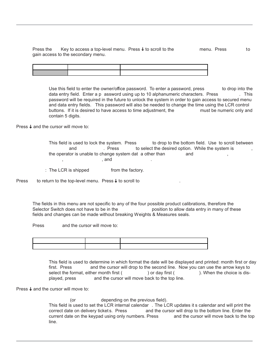 Lap pad calibration & set-up | Liquid Controls LCR Setup & Operation User Manual | Page 10 / 60