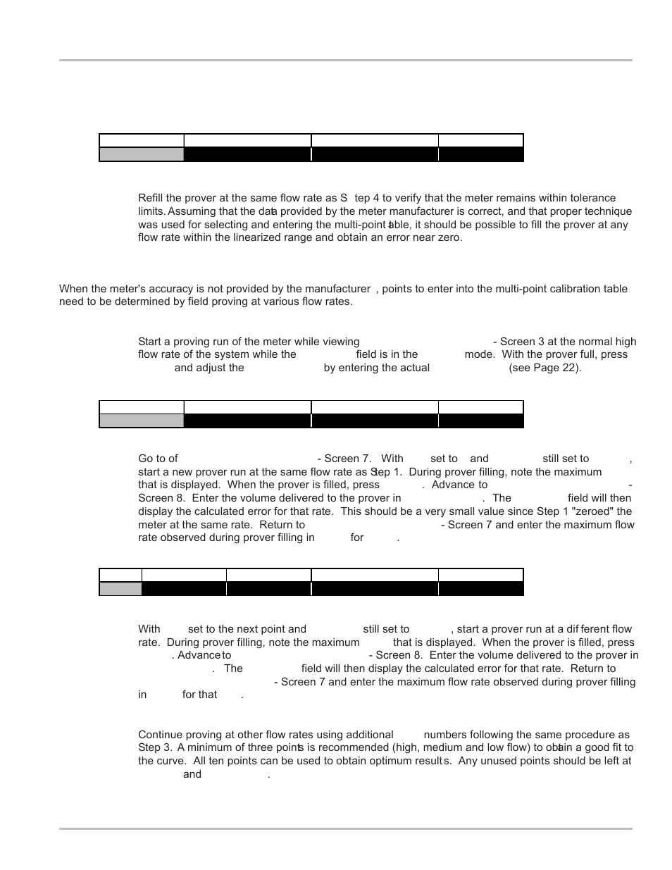 Lap pad calibration & set-up | Liquid Controls LCR Setup & Operation User Manual | Page 25 / 60