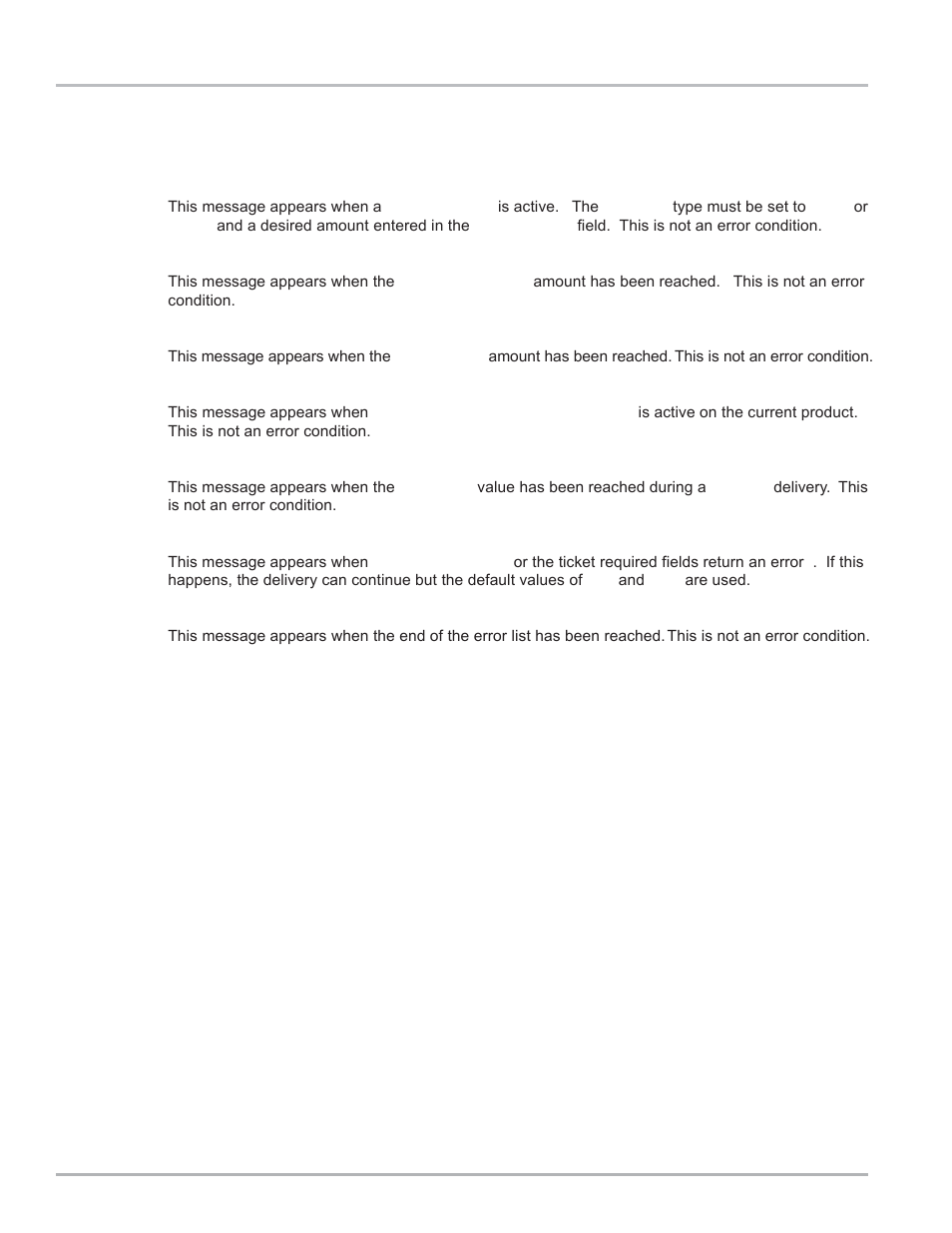 Appendix c - error messages | Liquid Controls LCR Setup & Operation User Manual | Page 50 / 60