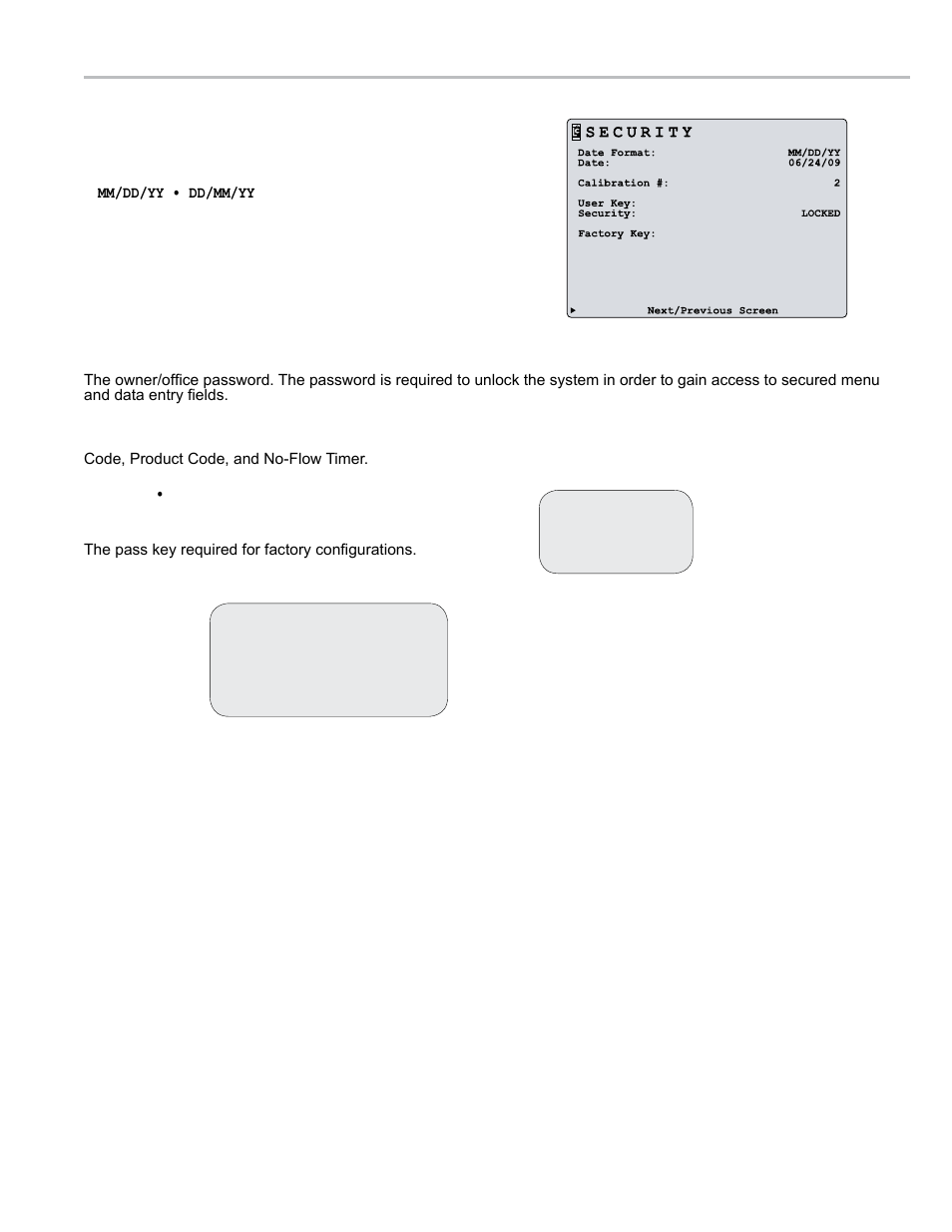 Introduction - security | Liquid Controls LCR 600 Setup & Op User Manual | Page 19 / 68