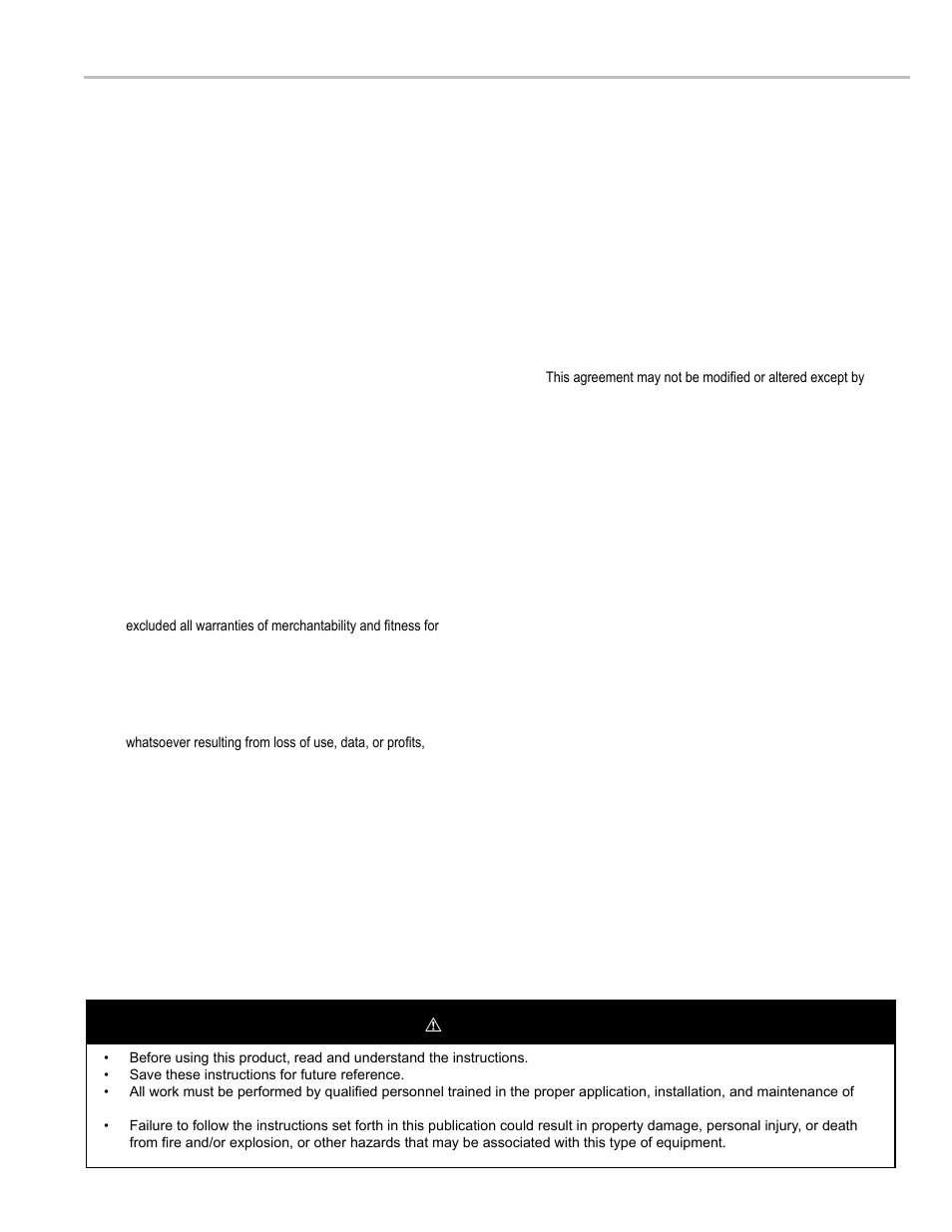 Software license agreement, Warning | Liquid Controls LCR 600 Setup & Op User Manual | Page 3 / 68