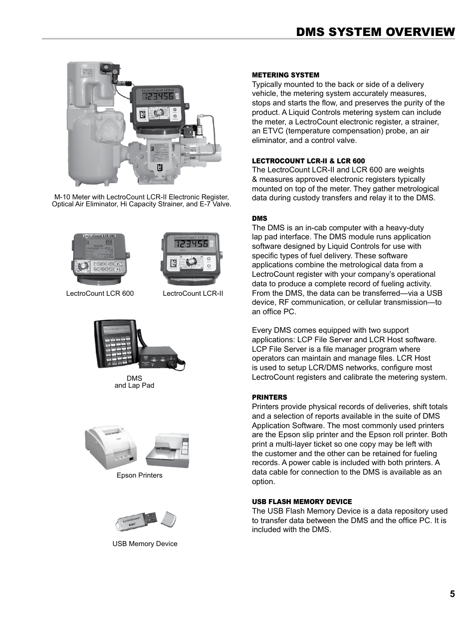 Dms system overview | Liquid Controls DMS Installation User Manual | Page 5 / 20