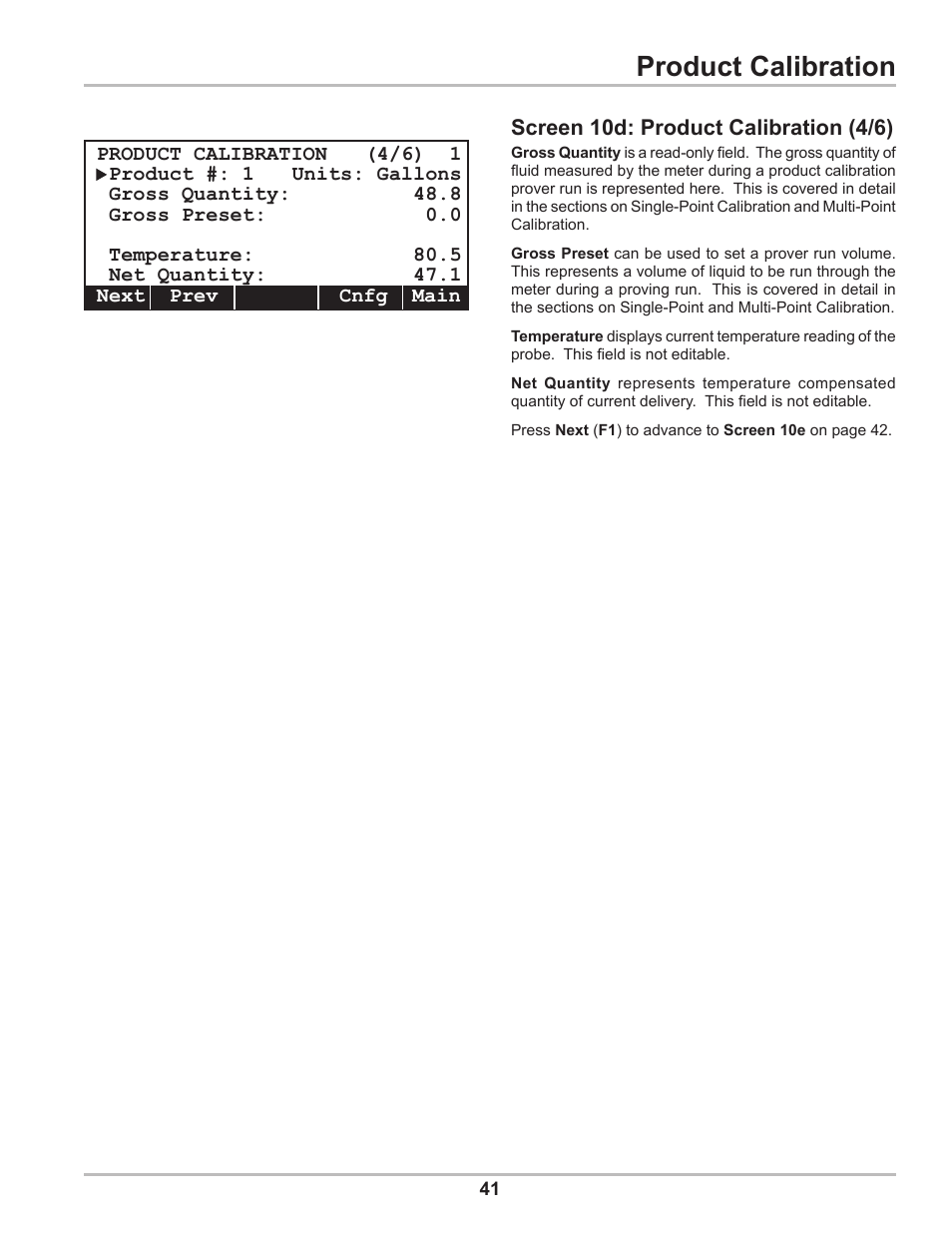 Product calibration | Liquid Controls DMS Setup User Manual | Page 41 / 84