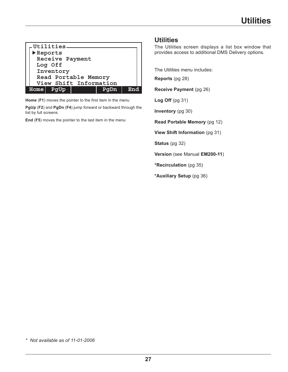 Utilities | Liquid Controls DMS Delivery User Manual | Page 27 / 52