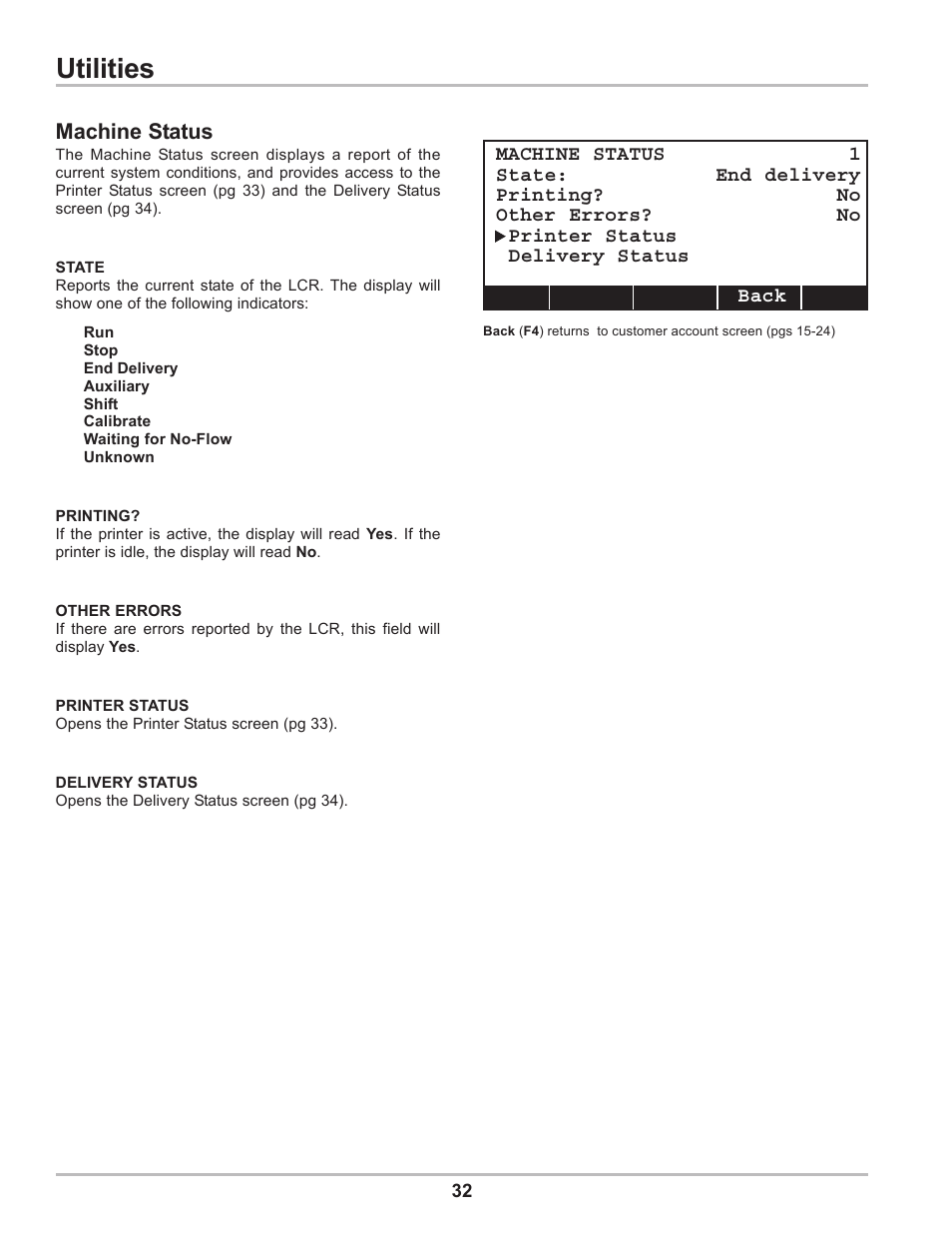 Utilities | Liquid Controls DMS Delivery User Manual | Page 32 / 52