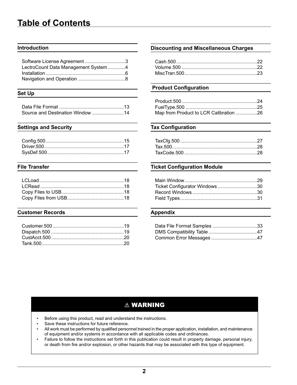 Liquid Controls DMS Office User Manual | Page 2 / 52