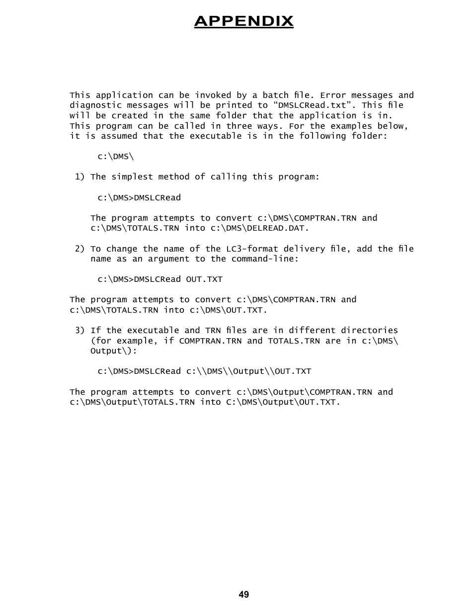 Appendix | Liquid Controls DMS Office User Manual | Page 49 / 52