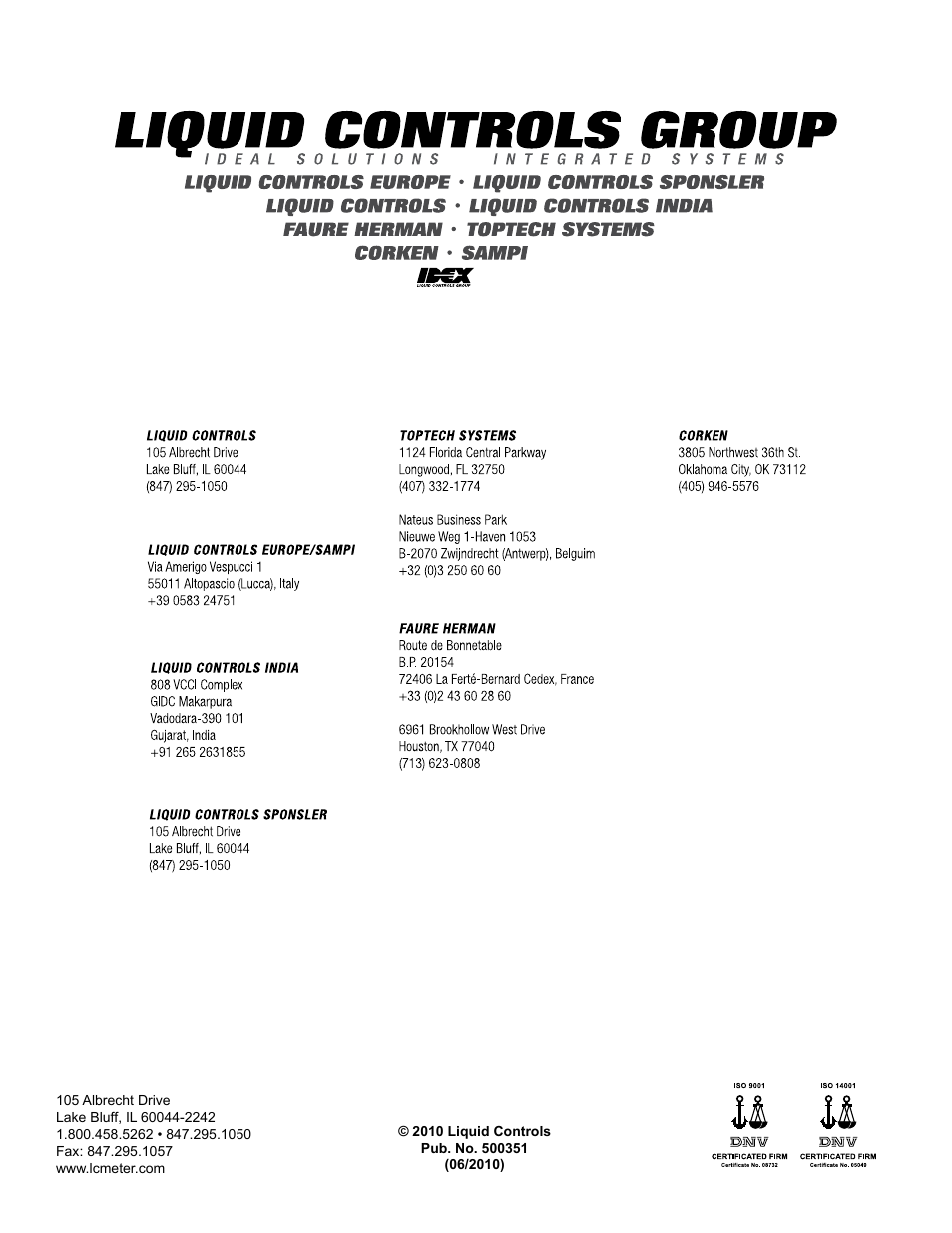 Liquid Controls DMS i1000 EZConnect Operators User Manual | Page 36 / 36