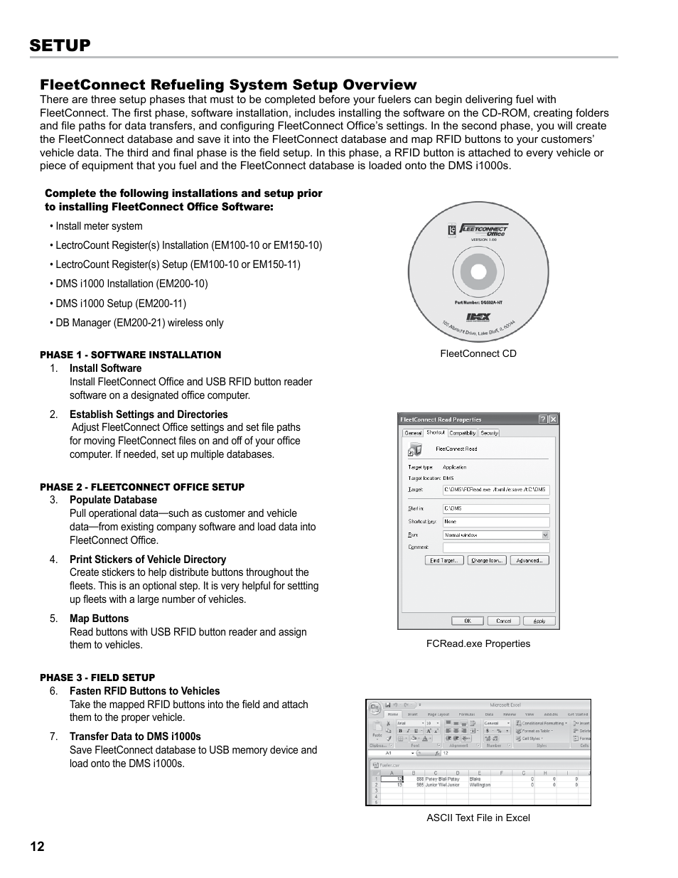 Setup, Fleetconnect refueling system setup overview | Liquid Controls EZConnect Office User Manual | Page 12 / 44