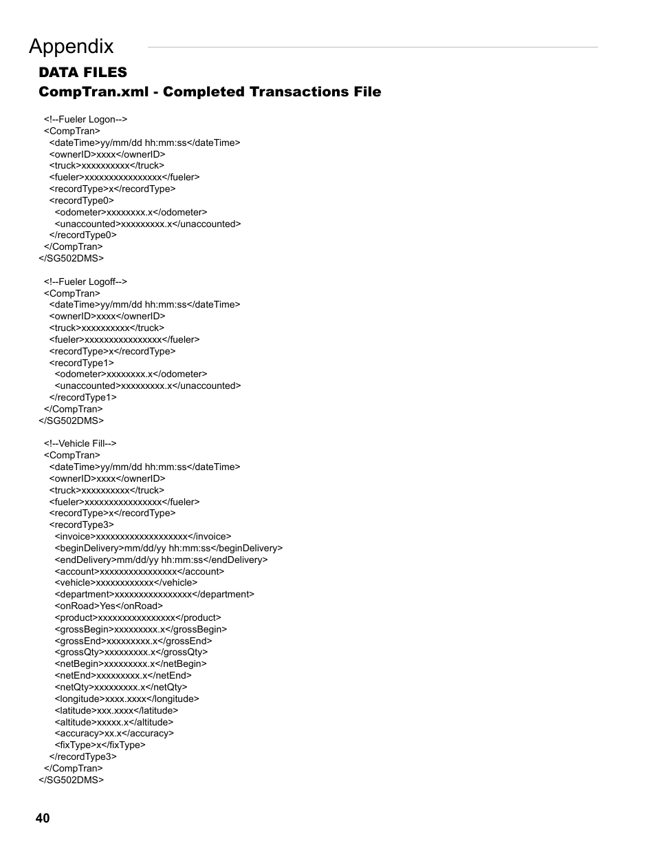 Appendix | Liquid Controls EZConnect Office User Manual | Page 40 / 44