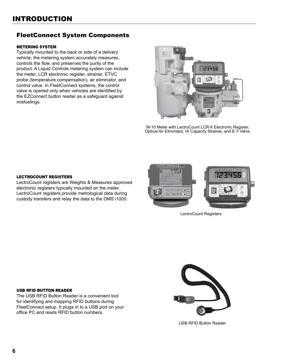 Introduction, Fleetconnect system components | Liquid Controls EZConnect Office User Manual | Page 6 / 44