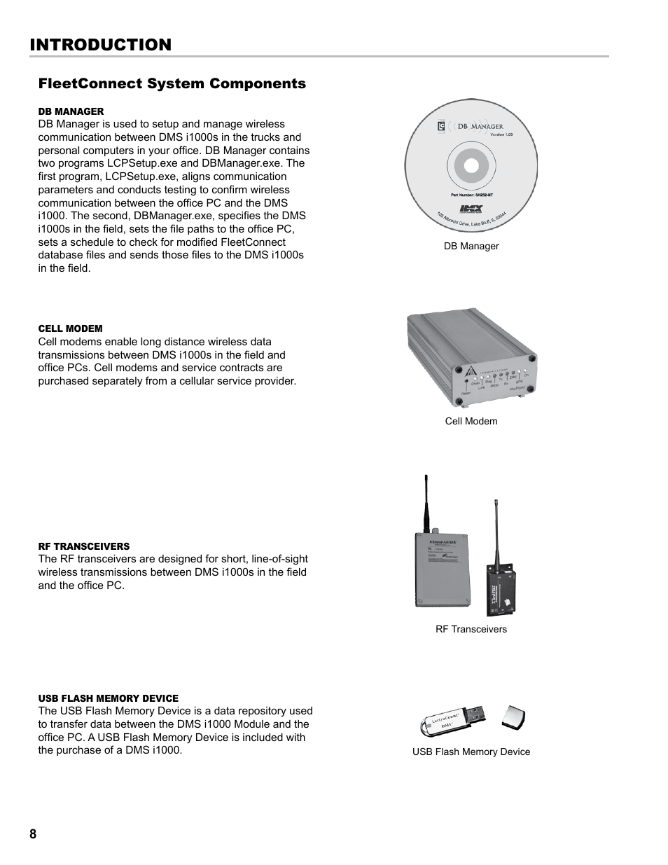 Introduction, Fleetconnect system components | Liquid Controls EZConnect Office User Manual | Page 8 / 44