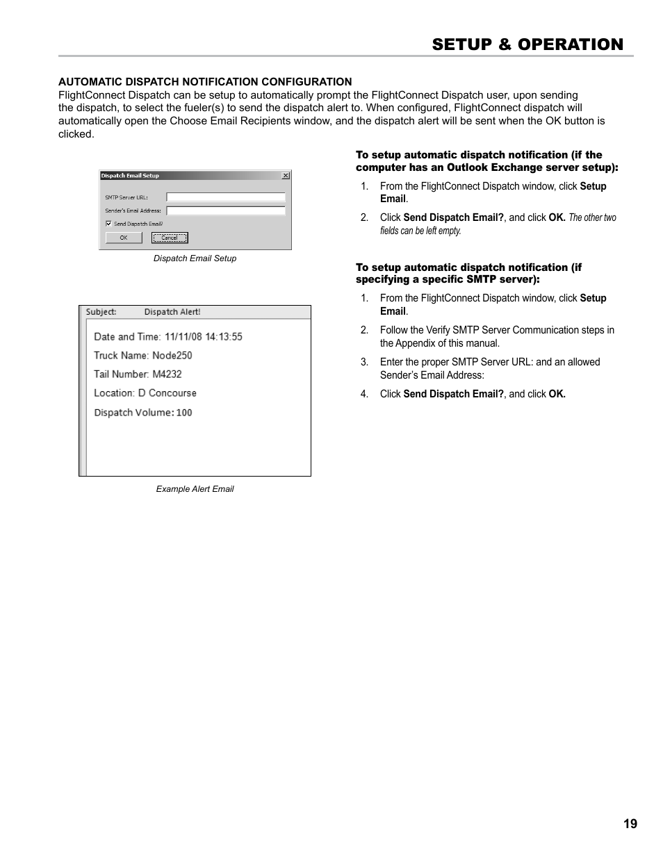 Setup & operation | Liquid Controls FlightConnect Office User Manual | Page 19 / 36