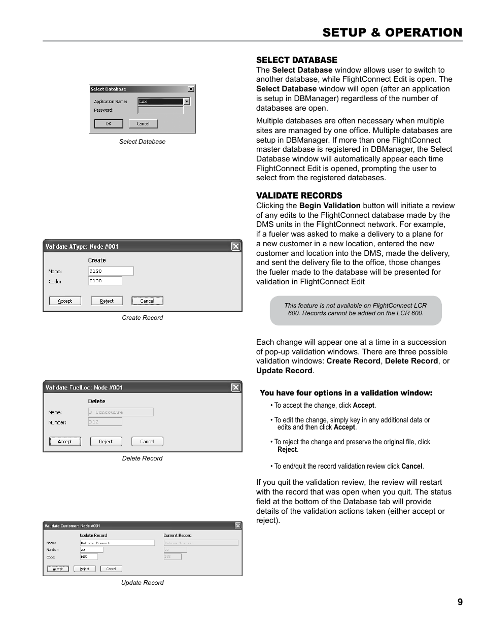 Setup & operation | Liquid Controls FlightConnect Office User Manual | Page 9 / 36