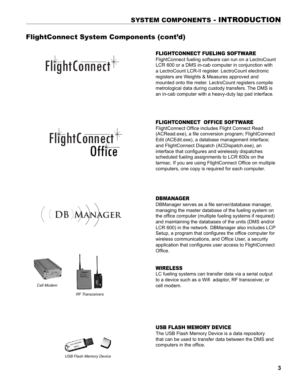 Flightconnect, Office, Db manager | Introduction | Liquid Controls FlightConnect Setup Guide User Manual | Page 3 / 8