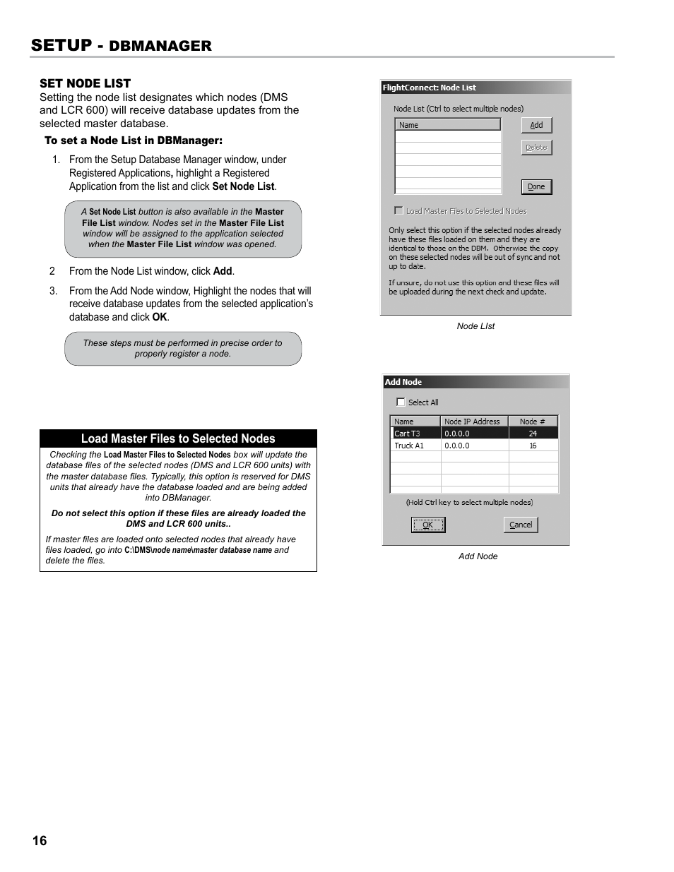 Setup, Dbmanager | Liquid Controls DB Manager User Manual | Page 16 / 20