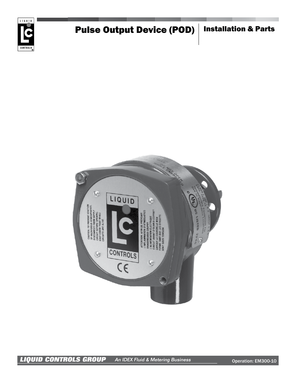 Liquid Controls POD User Manual | 16 pages