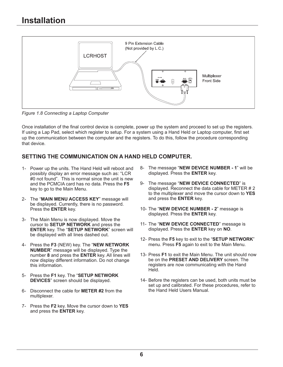 Installation | Liquid Controls Dual Meter Multiplexer User Manual | Page 6 / 8