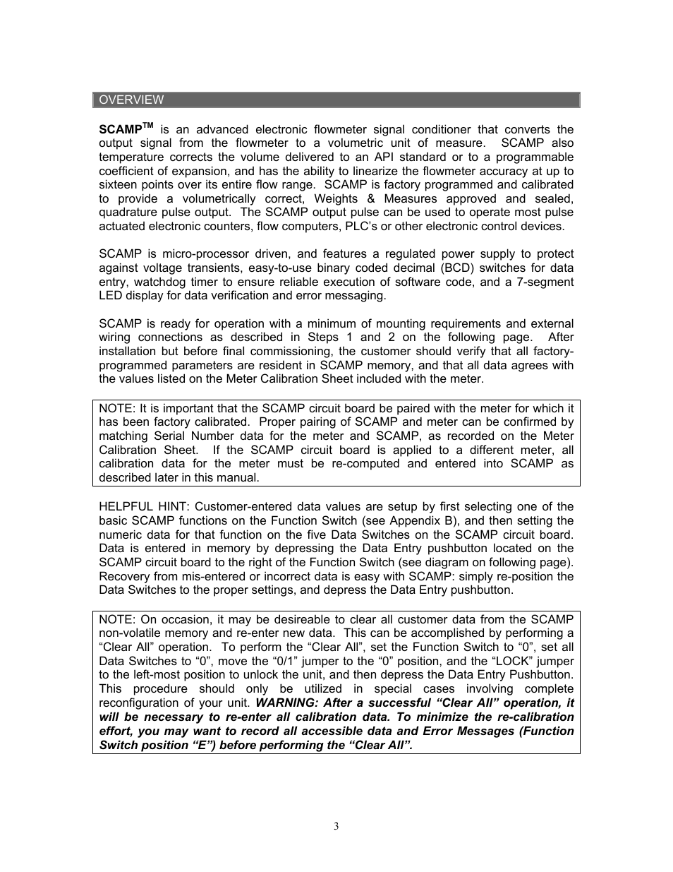 Liquid Controls SCAMP User Manual | Page 3 / 20