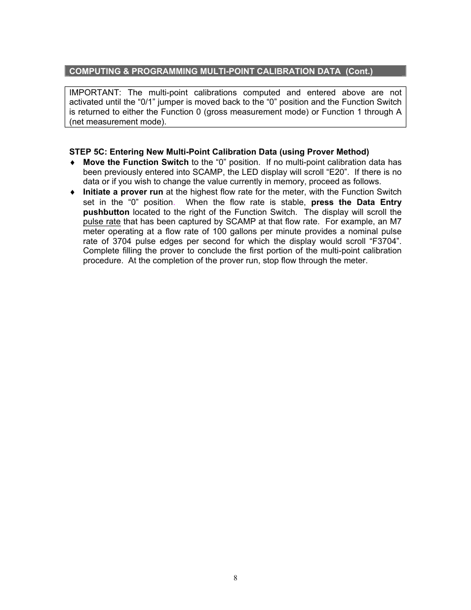 Liquid Controls SCAMP User Manual | Page 8 / 20