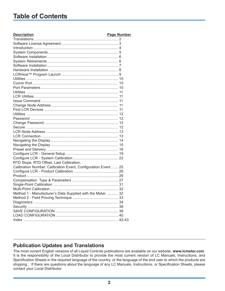 Liquid Controls WinHost Operation User Manual | Page 2 / 44